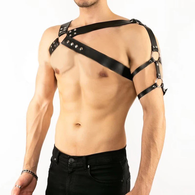 Chest Harness Men Faux Leather
