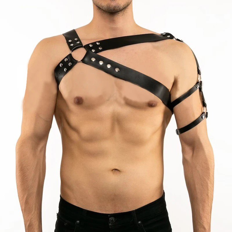 Chest Harness Men Faux Leather