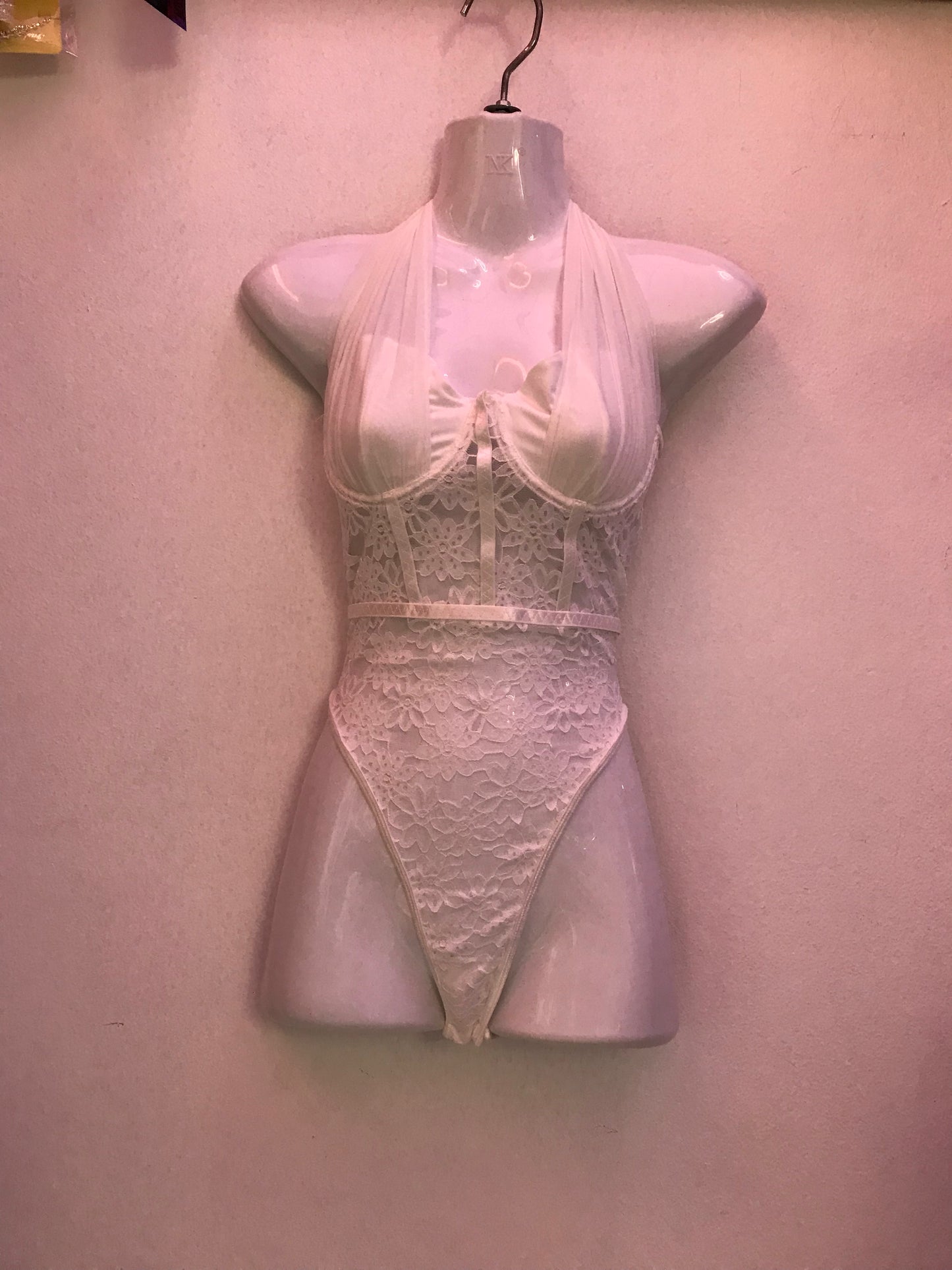 Halter Bodysuit - White