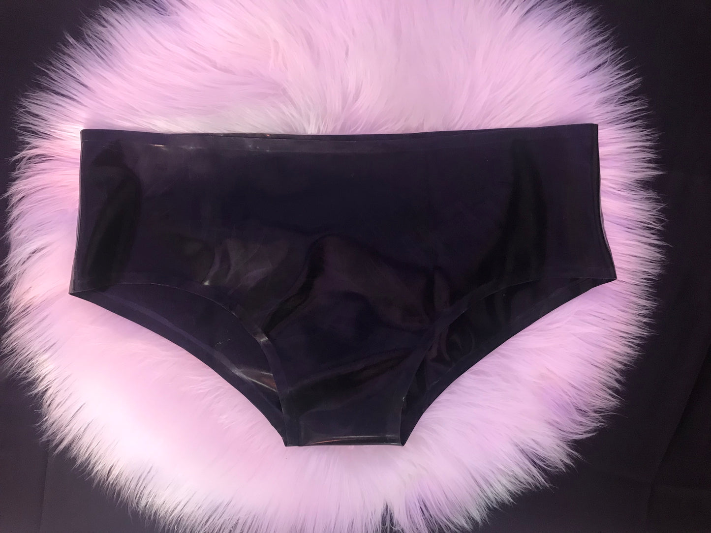 Genuine Black Latex Bra and Panties - Small