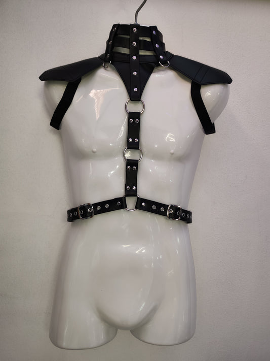 Men’s Black Leather Harness