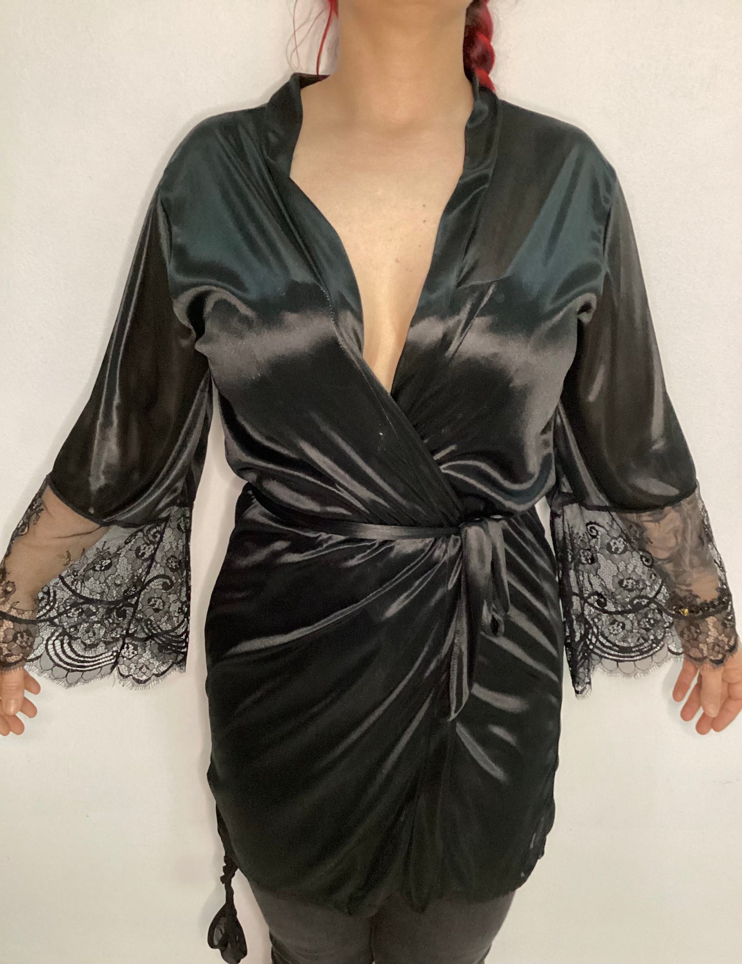 Satin and Lace Robe