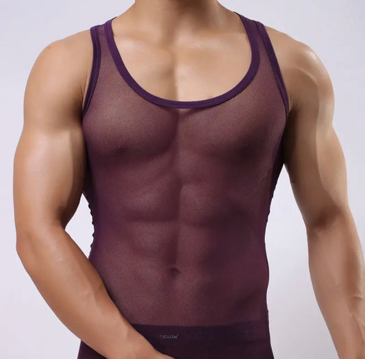 Men’s Strechy Mesh Tank Top