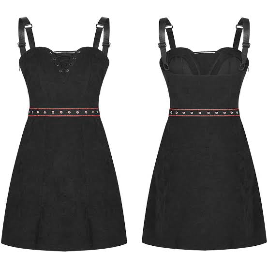 Suspender Strap Shift Dress