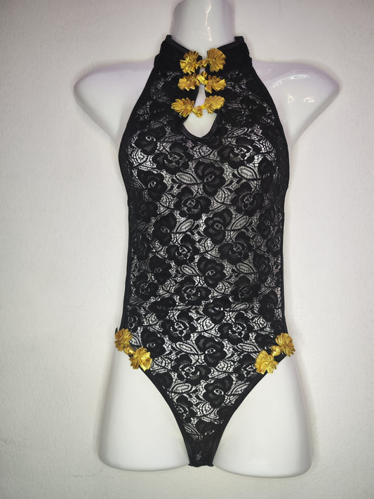 Chinese Style Bodysuit Lingerie