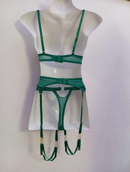 Women’s Emerald Green Lingerie Set