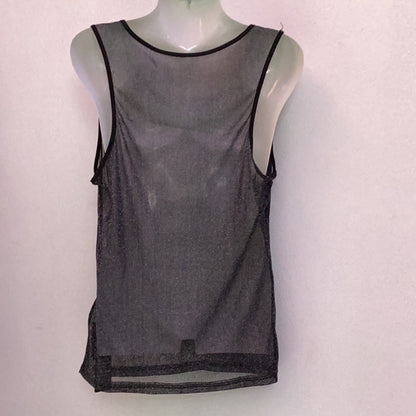 Sparkling Fine Mesh Sleeveless Shirt