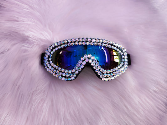 Punk diamond decor sun glasses