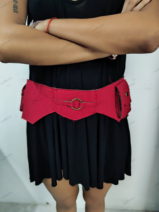 Red festival belt