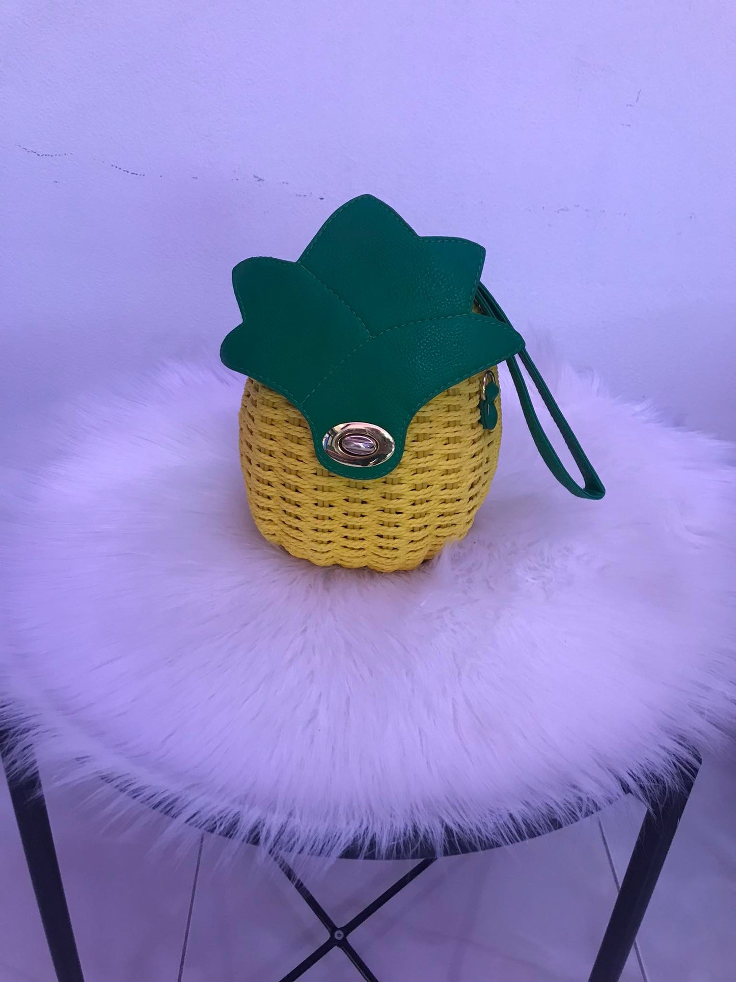 Wicker Pineapple Purse