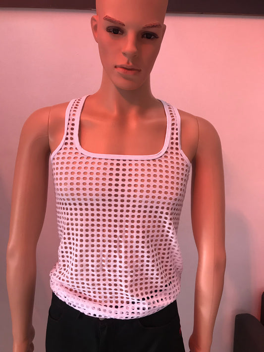 Large Mesh Tank Top-WOXUAN