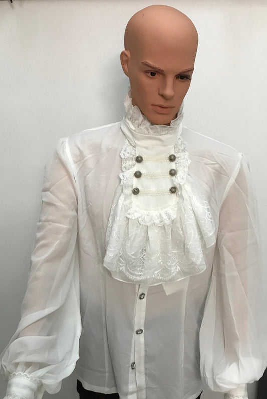 Fashion White Soft Gothic Shirt